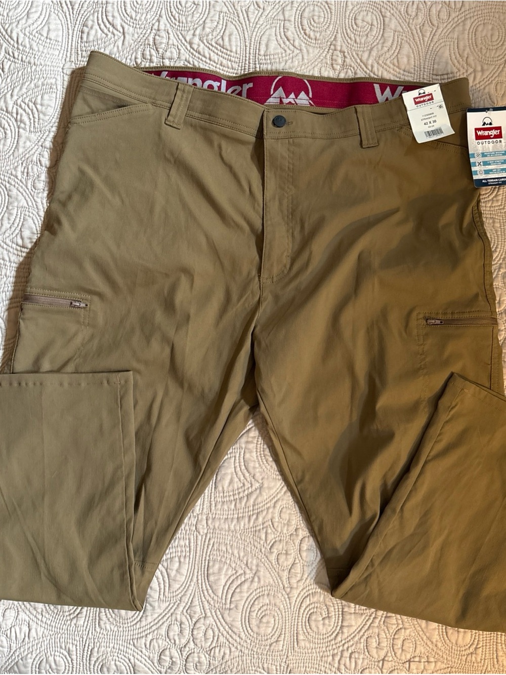 Wrangler Men’s Olive/Tan Cargo Pants 42x30